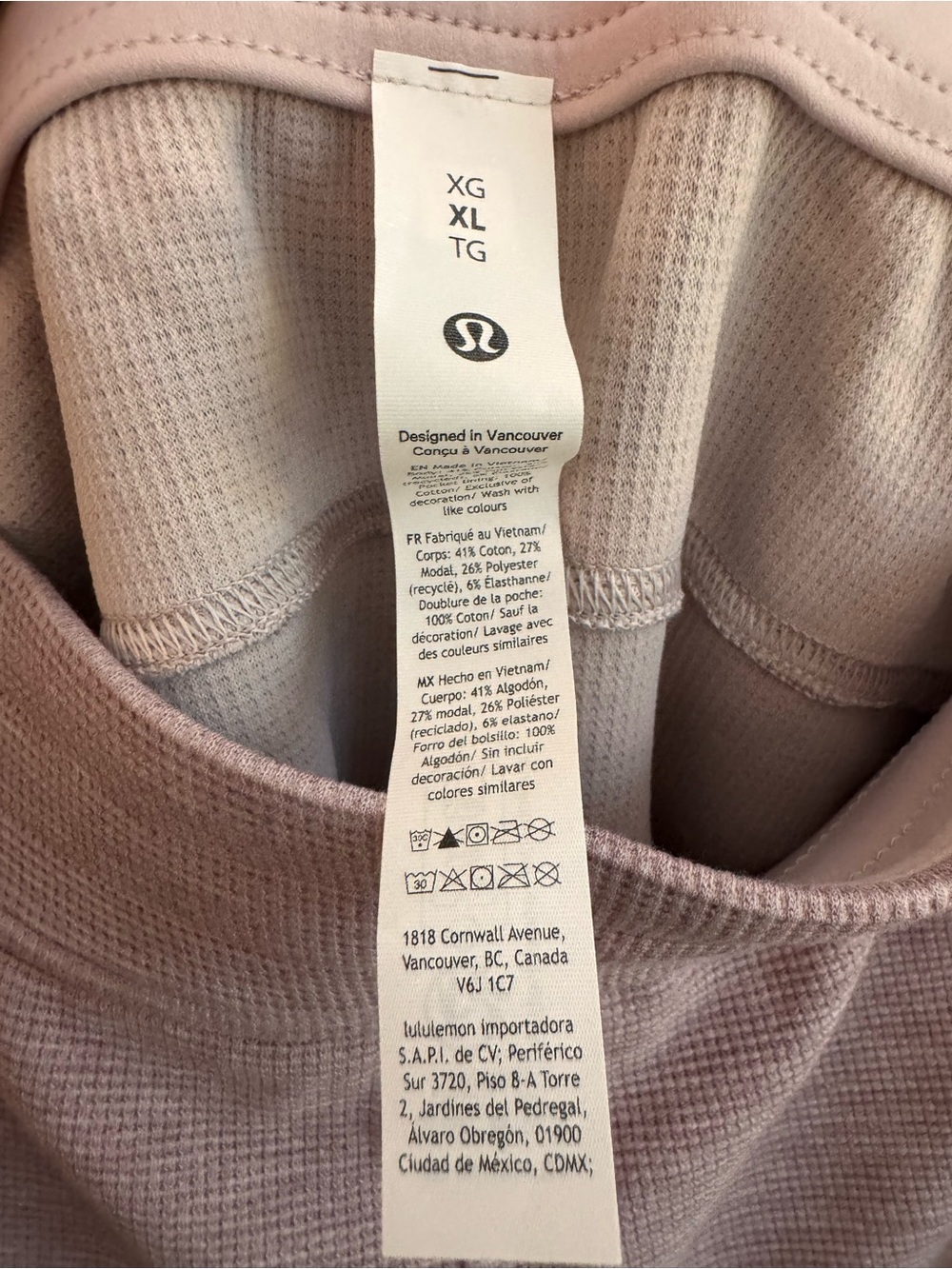 LULULEMON Scuba High-Rise Short 5"
Waffle Heathered Porcelain Pink Size XL NWT - Picture 7 of 7